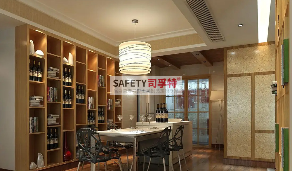 酒柜放到哪里合適？什么酒柜顯得高檔？【不銹鋼酒柜(圖4)