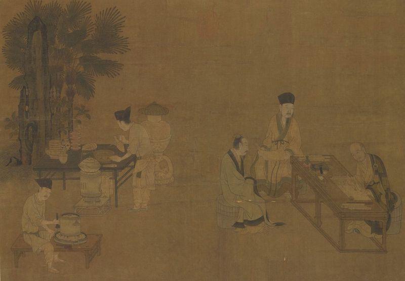 重拾“圍爐煮茶”文化，一起看看故宮藏畫里的“圍爐煮茶”[精制鋼圍爐茶桌](圖2)