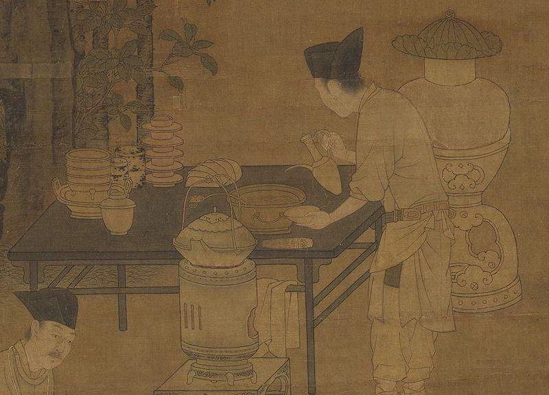 重拾“圍爐煮茶”文化，一起看看故宮藏畫里的“圍爐煮茶”[精制鋼圍爐茶桌](圖4)