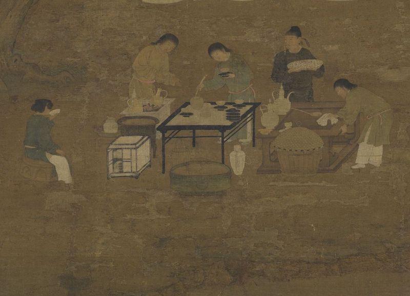 重拾“圍爐煮茶”文化，一起看看故宮藏畫里的“圍爐煮茶”[精制鋼圍爐茶桌](圖6)
