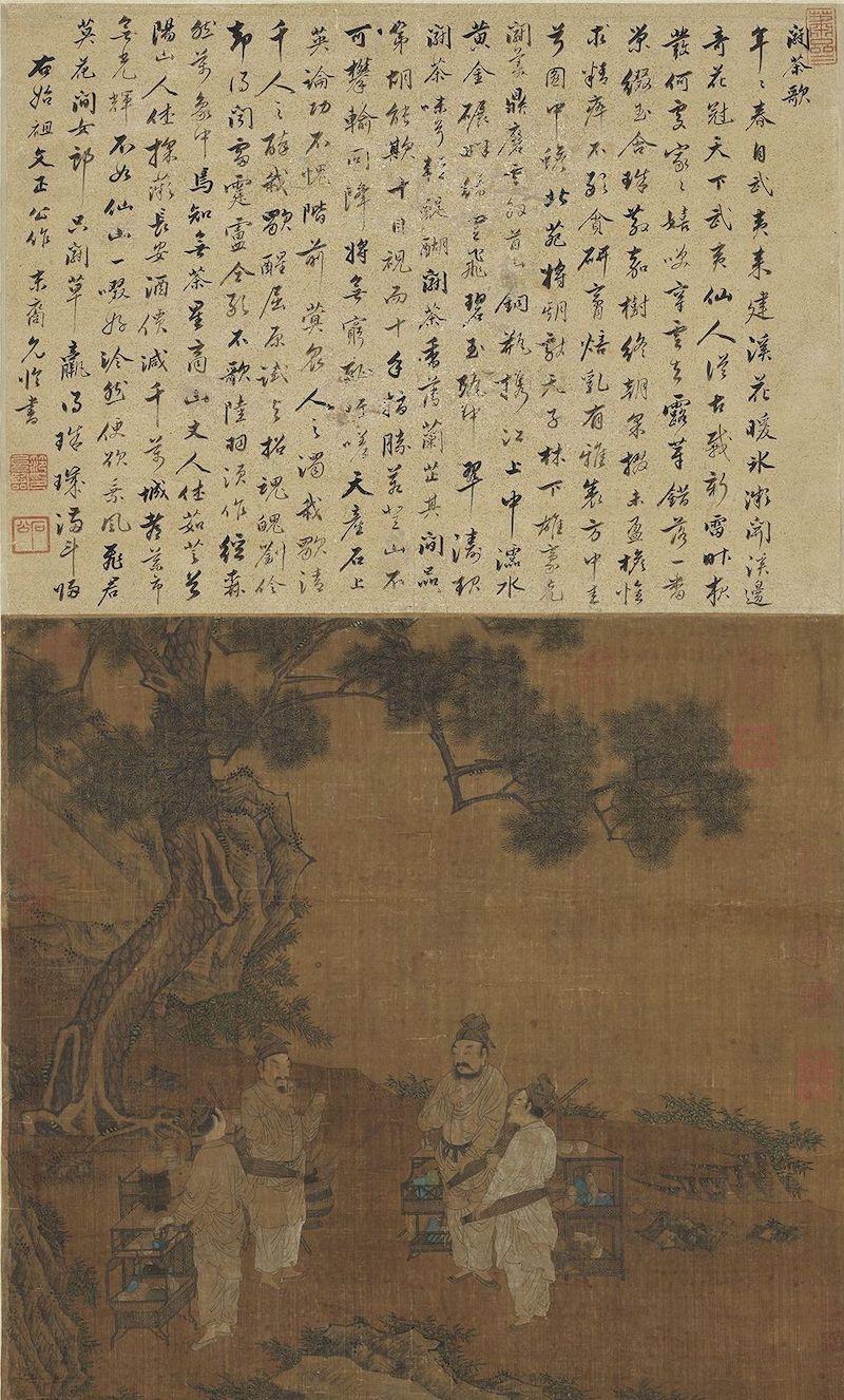 重拾“圍爐煮茶”文化，一起看看故宮藏畫里的“圍爐煮茶”[精制鋼圍爐茶桌](圖7)